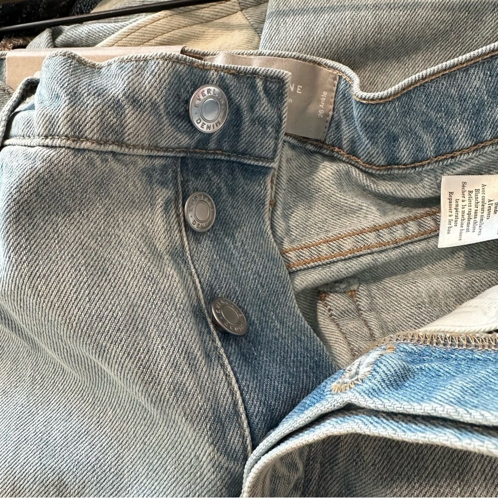 Everlane Blue Ankle , the 90’s cheeky jeans Patchwork Design - Picture 8 of 12